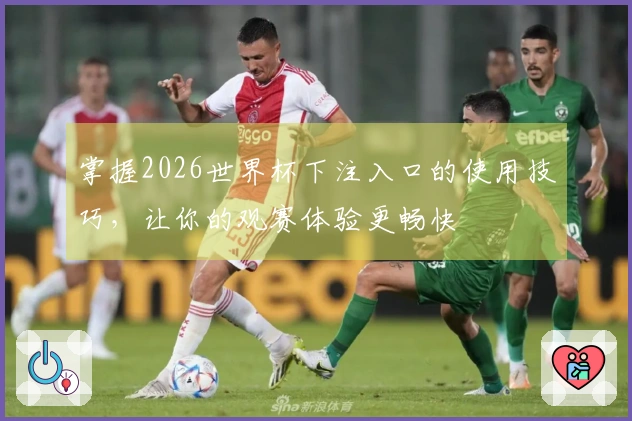 掌握2026世界杯下注入口的使用技巧，让你的观赛体验更畅快